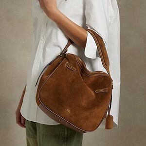 Ralph Lauren ID suede satchel